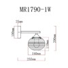Миниатюра фото бра myfar gloria mr1790-1w | 220svet.ru