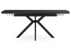 Миниатюра фото керамический стол раскладной woodville катчел-2 120(180)x80 черный 632673 | 220svet.ru
