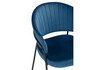 Миниатюра фото стул на металлокаркасе woodville лео синий (h-58) / черный 672327 | 220svet.ru