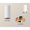 Миниатюра фото комплект накладного светильника ambrella light techno spot xs7442004 swh/pyg белый песок/золото желтое полированное (c7442, n7004) | 220svet.ru