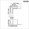 Миниатюра фото соединитель l-образный novotech shino nt23 000 135166 | 220svet.ru