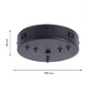 Миниатюра фото основа для люстры favourite canopy 4591-180-6bl | 220svet.ru