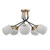 Миниатюра фото потолочная люстра escada bond 2113/5p copper/black | 220svet.ru