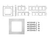Миниатюра фото рамка 4-постовая ambrella volt alfa techno af220404 | 220svet.ru