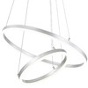 Миниатюра фото подвесной светодиодный светильник escada void 10254/2led silver app | 220svet.ru