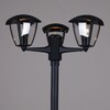Миниатюра фото садово-парковый светильник reluce 08301-0.7-001sj 2,2m bk | 220svet.ru
