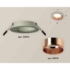 Миниатюра фото комплект встраиваемого светильника ambrella light techno spot xc6514005 sgr/ppg серый песок/золото розовое полированное (c6514, n6114) | 220svet.ru