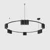 Миниатюра фото подвесная люстра denkirs orbit dk4067-bk | 220svet.ru