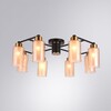 Миниатюра фото потолочная люстра arte lamp leo a7027pl-8bk | 220svet.ru