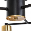 Миниатюра фото потолочная люстра arte lamp leo a7027pl-8bk | 220svet.ru