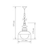 Миниатюра фото уличный подвесной cветильник elektrostandard talli h gl 3002h черный a038483 | 220svet.ru