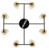 Миниатюра фото потолочная люстра arte lamp leo a7027pl-8bk | 220svet.ru