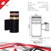 Миниатюра фото настенный светильник reluce 86227-9.2-001ct e27 bk | 220svet.ru