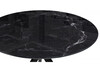 Миниатюра фото стол стеклянный woodville том 110х110х75 черный 612874 | 220svet.ru