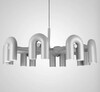 Миниатюра фото подвесная светодиодная люстра inodesign fanny gray 8 40.10055 | 220svet.ru