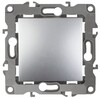 Миниатюра фото кнопка эра 12 10ax 250v алюминий 12-1111-03 б0047832 | 220svet.ru