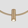 Миниатюра фото светодиодная люстра eurosvet layla 50257/3 led черный/ латунь | 220svet.ru