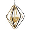Миниатюра фото подвесная люстра lumina deco crulia ldp 8005-6 bk+md | 220svet.ru