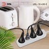 Миниатюра фото удлинитель электрический эра udl-10-430-e greenline 4 розетки с заземлением 3м пвс 3x0.75мм2 б0065061 | 220svet.ru