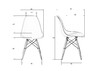 Миниатюра фото набор 3 шт стул обеденный dobrin dsw lmzl-pp638-n3_mtr_w-02-13452 | 220svet.ru