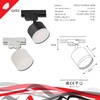 Миниатюра фото трековый светильник reluce 53004-9.3-001ld gx53 wt | 220svet.ru