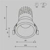 Миниатюра фото встраиваемый светодиодный светильник maytoni dip dl118-15w-2.7k-w | 220svet.ru