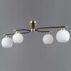 Миниатюра фото потолочная люстра illumico il0638-4csq-24 ab bk libra | 220svet.ru