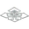 Миниатюра фото потолочная светодиодная люстра reluce 09826-3.3-4+4c cr (rgb) | 220svet.ru