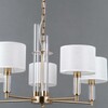 Миниатюра фото подвесная люстра illumico il0755-5psq-25 brass genoa | 220svet.ru