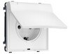 Миниатюра фото розетка с/з с шторками и защитной крышкой ambrella volt quant pro sigma ms828010 | 220svet.ru