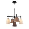 Миниатюра фото подвесная люстра indigo abbinare 13032/5p black v000533 | 220svet.ru