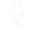 Миниатюра фото настольная лампа tk lighting 6565 white | 220svet.ru
