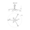 Миниатюра фото потолочная люстра myfar stacy mr1013-6p | 220svet.ru