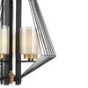 Миниатюра фото подвесная люстра lumina deco canti ldp 1244-5 bk+md | 220svet.ru