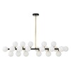 Миниатюра фото подвесная люстра lumina deco marsiada ldp 6033-24 bk+gd | 220svet.ru