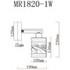Миниатюра фото бра myfar mr1820-1w | 220svet.ru