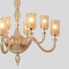 Миниатюра фото подвесная люстра crystal lux silvestro sp8 amber | 220svet.ru