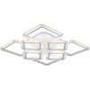Миниатюра фото потолочная светодиодная люстра reluce 09826-3.3-4+4a wh (rgb) | 220svet.ru