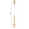 Миниатюра фото подвесной светодиодный светильник favourite dolci 4464-1p | 220svet.ru
