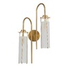 Миниатюра фото бра indigo torcia 11038/2w brass v000418 | 220svet.ru