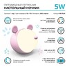 Миниатюра фото настольный светодиодный детский ночник gauss nn7024 | 220svet.ru