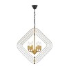 Миниатюра фото подвесная люстра lumina deco crulia ldp 8005-6 bk+md | 220svet.ru