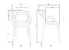 Миниатюра фото набор 2шт стул обеденный dobrin masters lmzl-pp601-n2_p_r-05-13314 | 220svet.ru