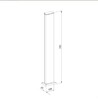 Миниатюра фото уличный светодиодный светильник elektrostandard 1538 techno led черный a053316 | 220svet.ru