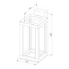 Миниатюра фото уличный настенный светодиодный светильник elektrostandard frame 1527 techno led серый a051856 | 220svet.ru