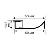 Миниатюра фото профиль с рассеивателем для светодиодной ленты apeyron 08-66-ч | 220svet.ru