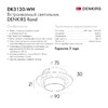 Миниатюра фото встраиваемый светильник denkirs rond dk3120-wh | 220svet.ru