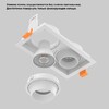 Миниатюра фото встраиваемый светильник crystal lux clt 069c2 wh | 220svet.ru