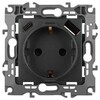 Миниатюра фото розетка эра серия 12 12-4108-12 2p+e 16a-250в со шторками с usb type-a+c 5в-3а графит б0067700 | 220svet.ru