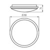 Миниатюра фото настенно-потолочный светодиодный светильник kanlux orte led 24w-nw-o-se 29163 | 220svet.ru